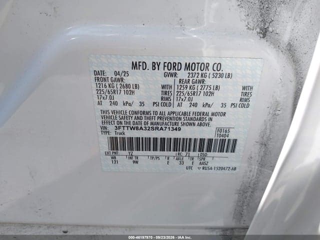 2025 FORD MAVERICK XL 9