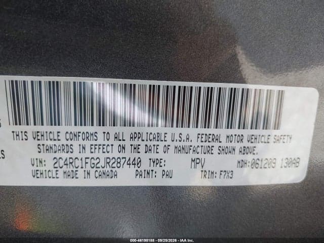 2018 CHRYSLER PACIFICA TOURING PLUS 9