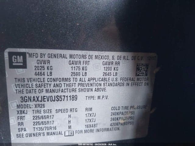 2018 CHEVROLET EQUINOX LT 9