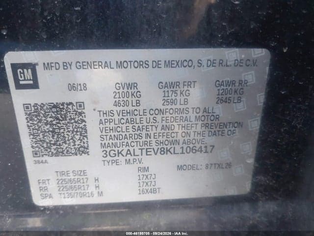 2019 GMC TERRAIN SLE 9