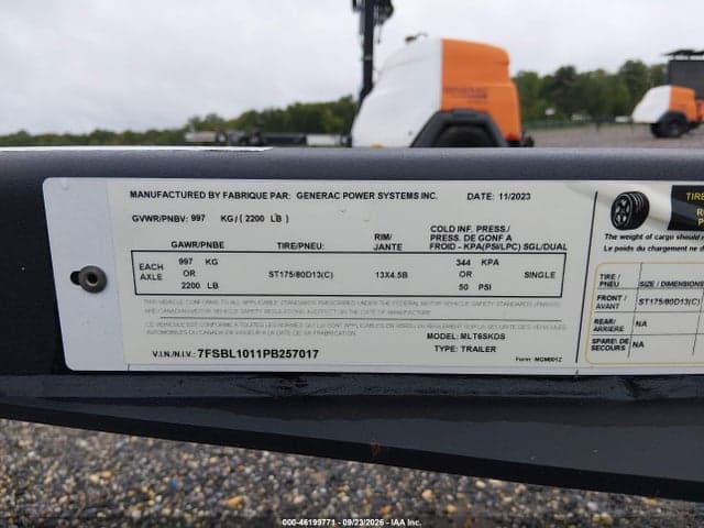 2023 GENERAC POWER SYSTEMS LIGHT TOWER 9
