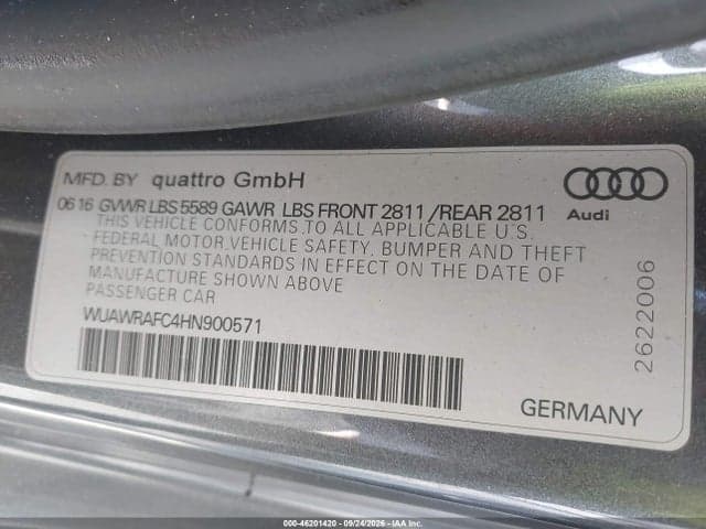 2017 AUDI RS 7 4.0T PERFORMANCE PRESTIGE 9