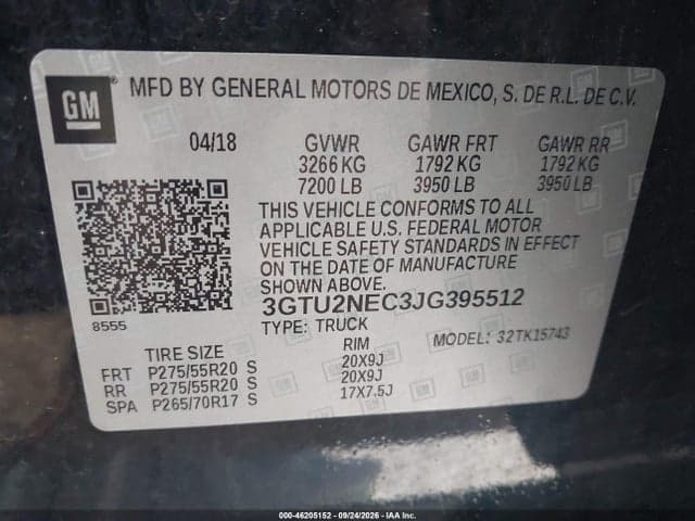 2018 GMC SIERRA 1500 SLT 9