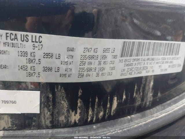 2018 CHRYSLER PACIFICA TOURING PLUS 9