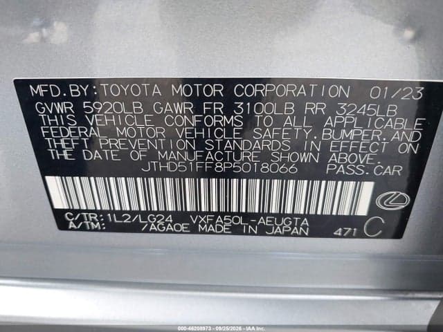 2023 LEXUS LS 500 9