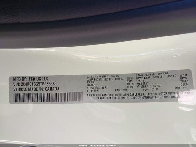 2026 CHRYSLER PACIFICA SELECT 9