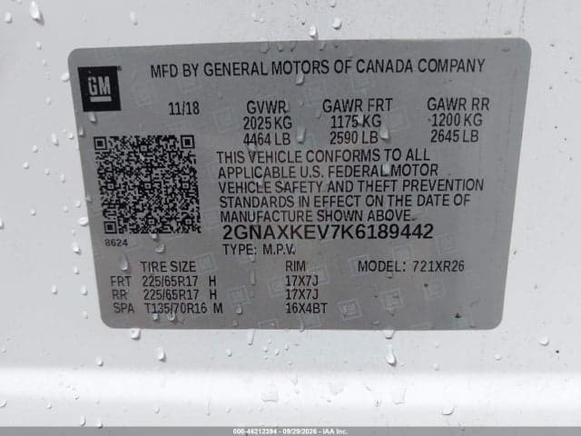 2019 CHEVROLET EQUINOX LT 9