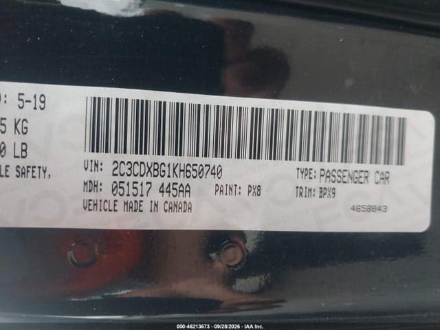 2019 DODGE CHARGER SXT RWD 9