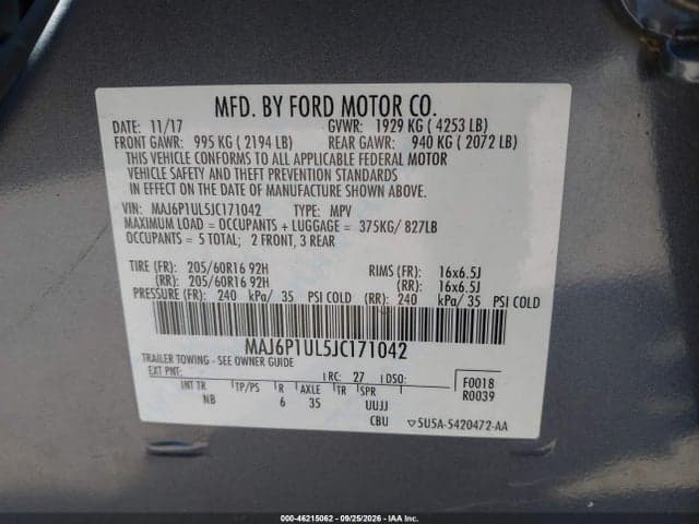 2018 FORD ECOSPORT SE 9
