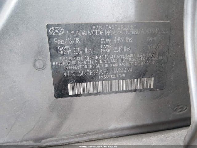 2018 HYUNDAI SONATA SE 9