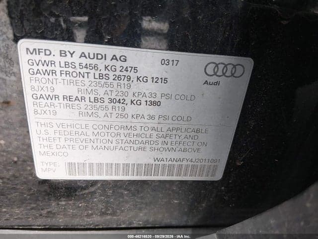2018 AUDI Q5 2.0T PREMIUM/2.0T TECH PREMIUM 9