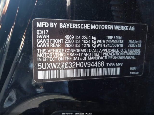 2017 BMW X3 SDRIVE28I 9
