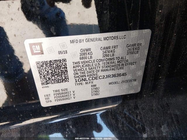 2018 CHEVROLET TAHOE COMMERCIAL FLEET 9