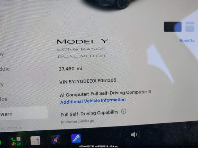 2020 TESLA MODEL Y LONG RANGE DUAL MOTOR ALL-WHEEL DRIVE 7