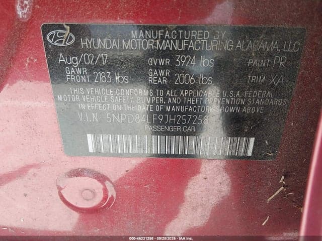 2018 HYUNDAI ELANTRA SEL 9