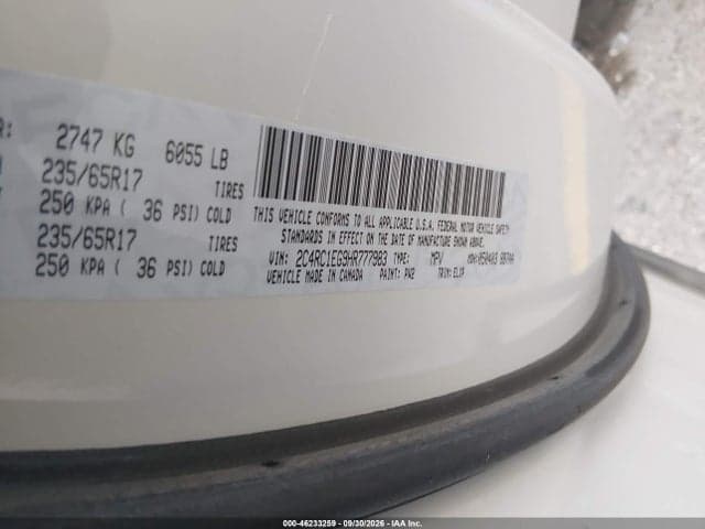 2017 CHRYSLER PACIFICA TOURING-L PLUS 9