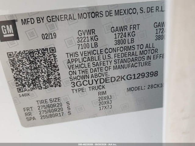 2019 CHEVROLET SILVERADO 1500 LT 9