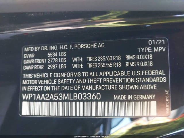 2021 PORSCHE MACAN 9