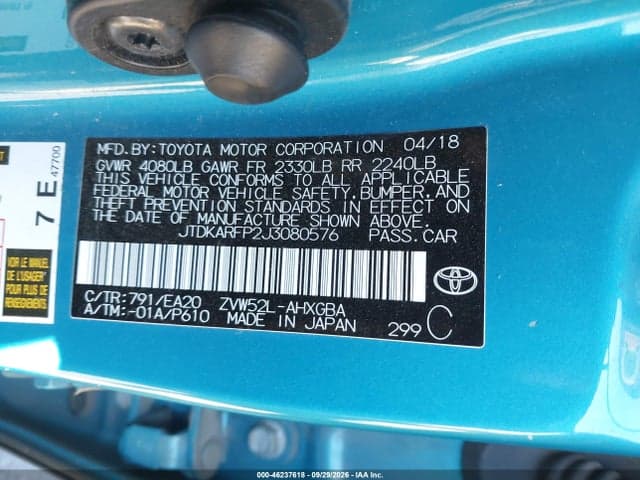 2018 TOYOTA PRIUS PRIME PREMIUM 9