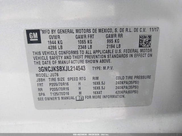 2018 CHEVROLET TRAX LS 9