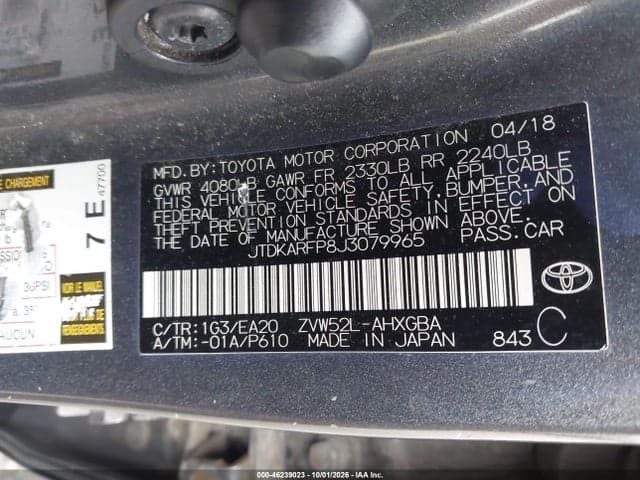 2018 TOYOTA PRIUS PRIME ADVANCED 9