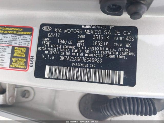 2018 KIA RIO S 9