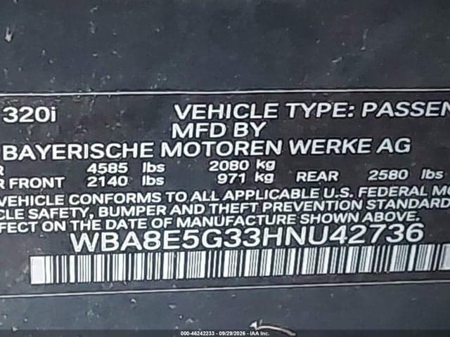 2017 BMW 320I XDRIVE 9