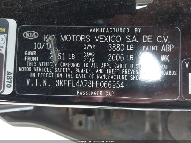 2017 KIA FORTE LX 9