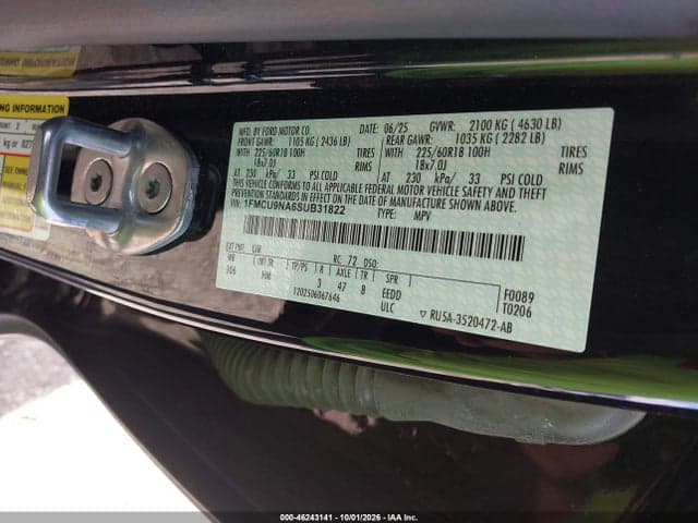 2025 FORD ESCAPE ST-LINE SELECT 9