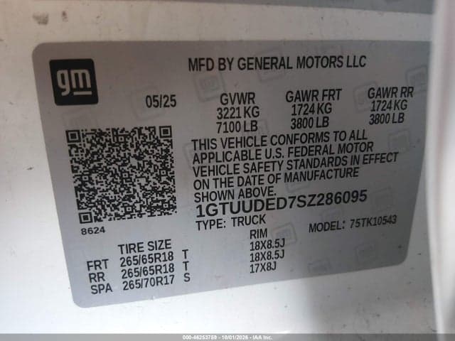 2025 GMC SIERRA 1500 4WD SHORT BOX SLT 9
