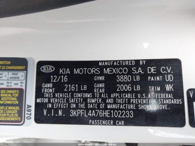 2017 KIA FORTE S 9