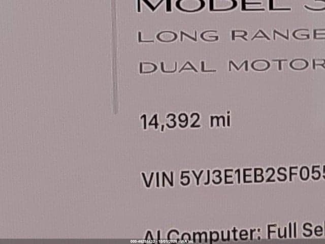 2025 TESLA MODEL 3 LONG RANGE ALL-WHEEL DRIVE 16