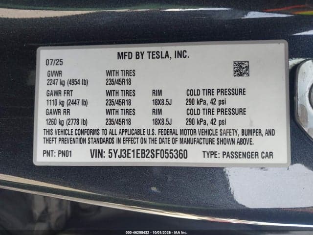 2025 TESLA MODEL 3 LONG RANGE ALL-WHEEL DRIVE 9