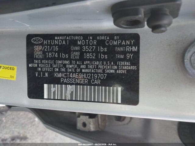 2017 HYUNDAI ACCENT SE 9