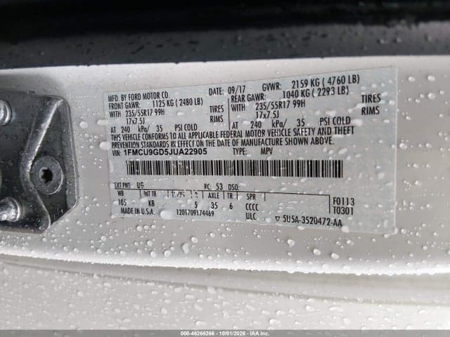 2018 FORD ESCAPE SE 9