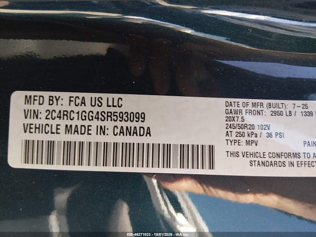 2025 CHRYSLER PACIFICA LIMITED 9
