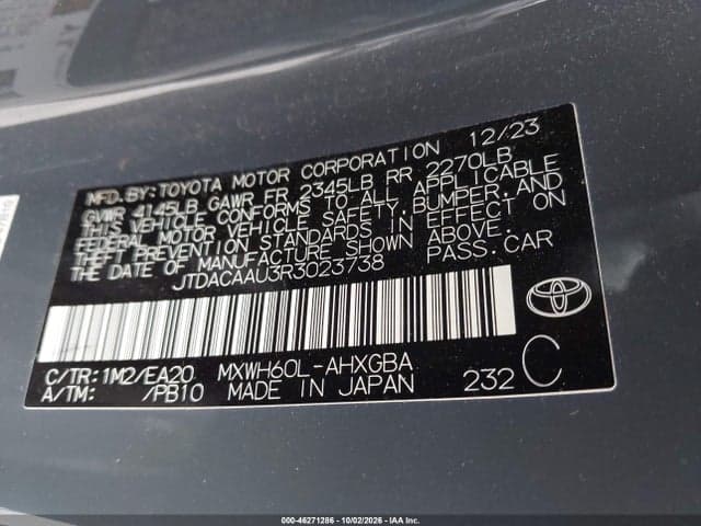 2024 TOYOTA PRIUS XLE 9
