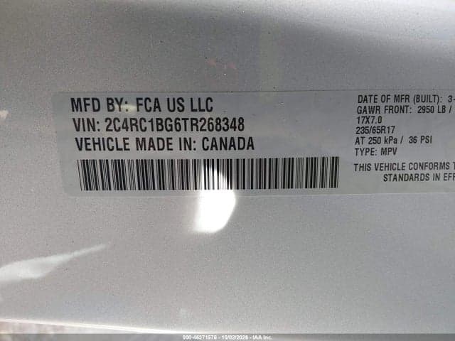 2026 CHRYSLER PACIFICA SELECT 9