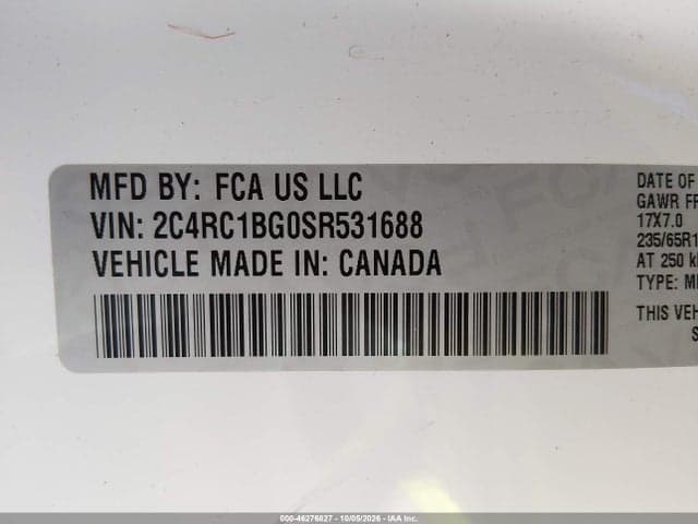 2025 CHRYSLER PACIFICA SELECT 9