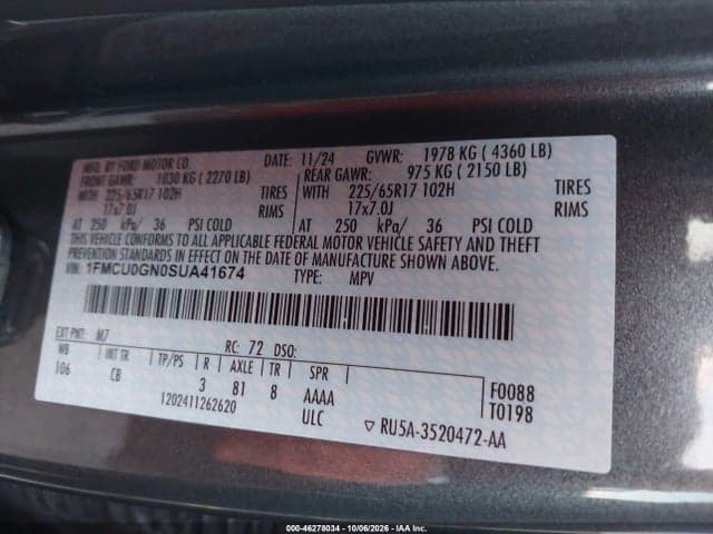 2025 FORD ESCAPE ACTIVE 9
