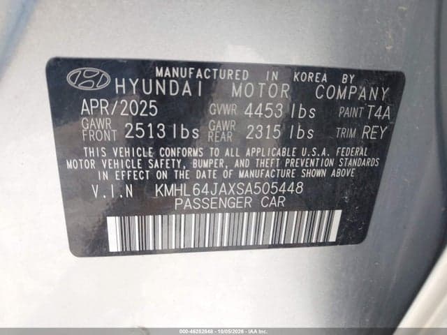 2025 HYUNDAI SONATA SEL 9