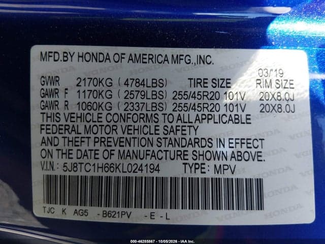 2019 ACURA RDX A-SPEC PACKAGE 9