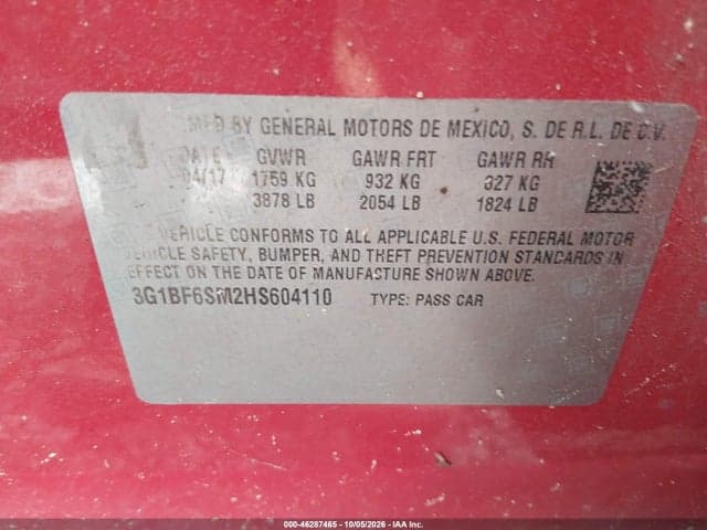 2017 CHEVROLET CRUZE PREMIER AUTO 9
