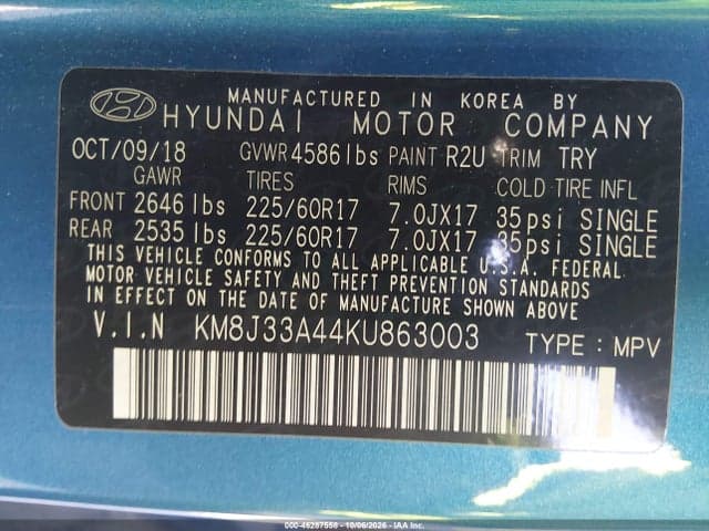 2019 HYUNDAI TUCSON VALUE 9
