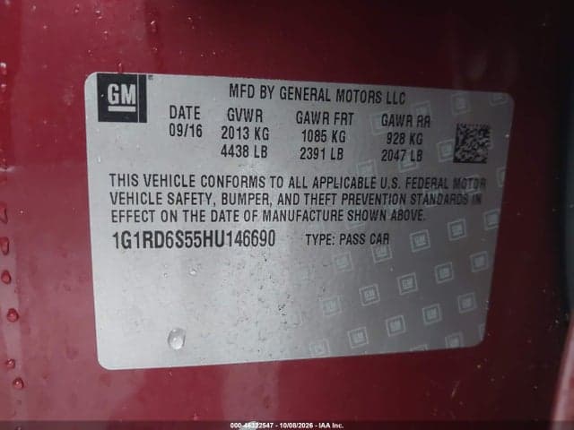 2017 CHEVROLET VOLT PREMIER 9