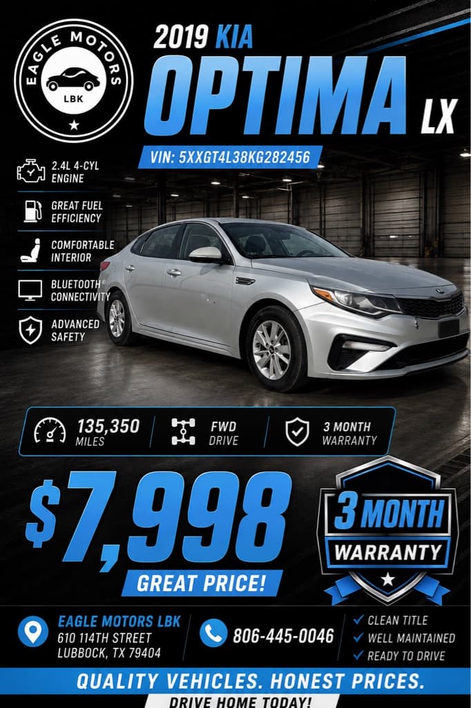 2019 KIA OPTIMA LX
