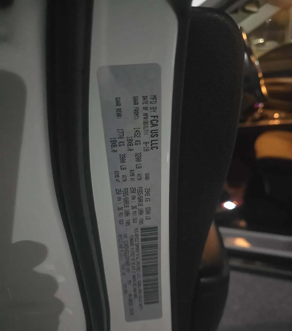 2018 DODGE DURANGO SXT 3