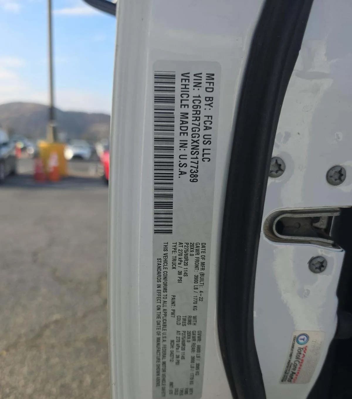 2022 RAM 1500 CLASSIC WARLOCK EXTENDED CAB MEDIUM BED 3