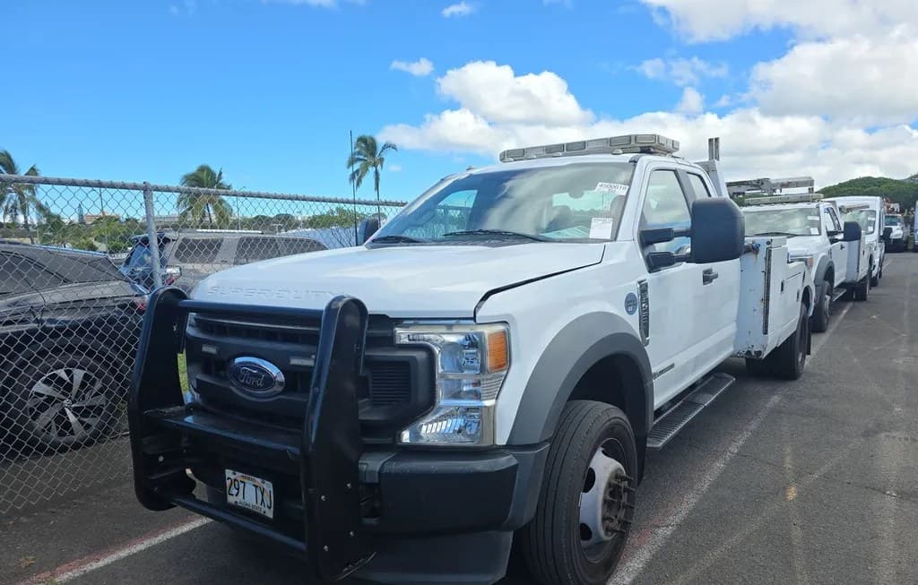 2021 FORD SUPER DUTY F-450 CAB CHASSIS XL EXTENDED CAB W/REAR DOORS DRW
