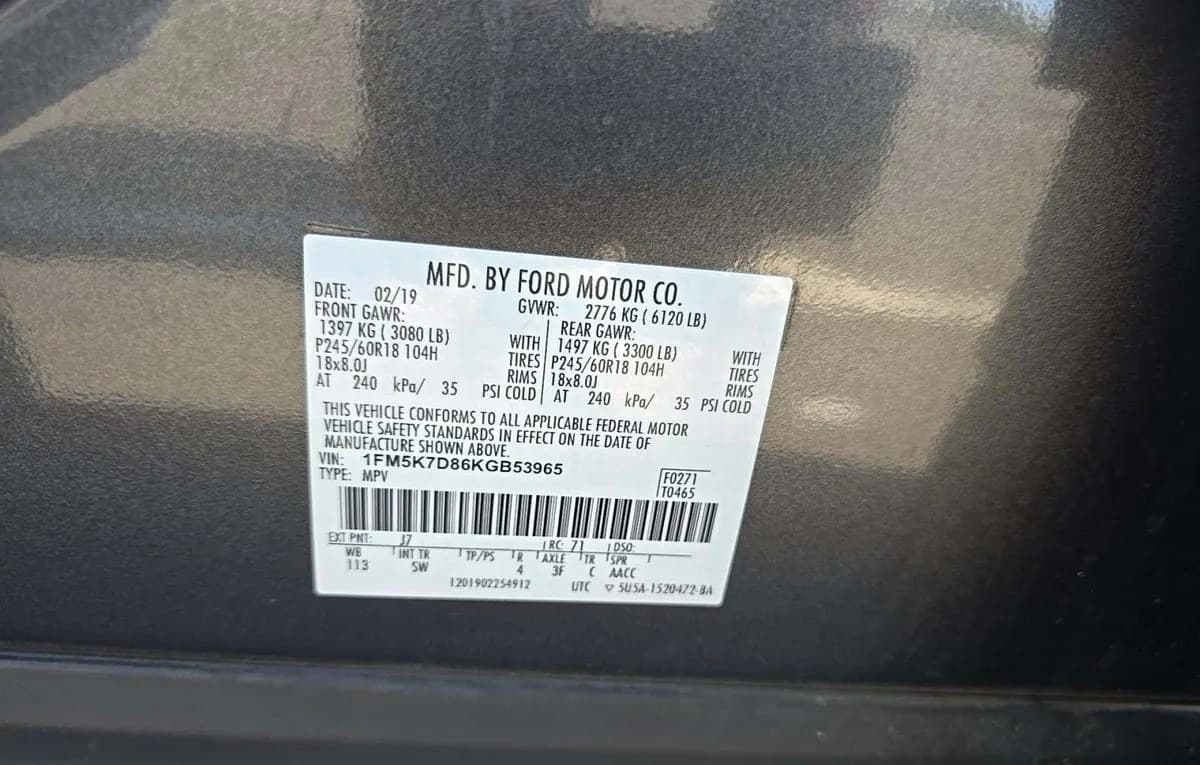 2019 FORD EXPLORER XLT 3
